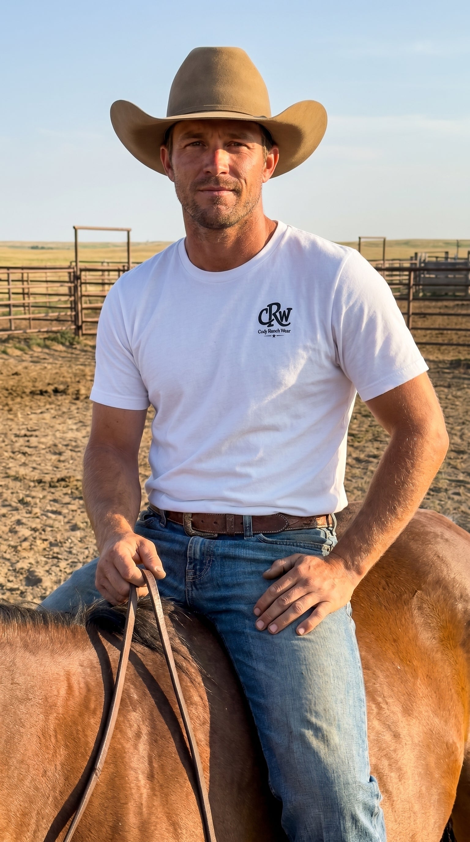 Cody Ranch Signature Cowboy Graphic T-Shirt | Premium 180gsm Cotton | Built Cowboy Tough