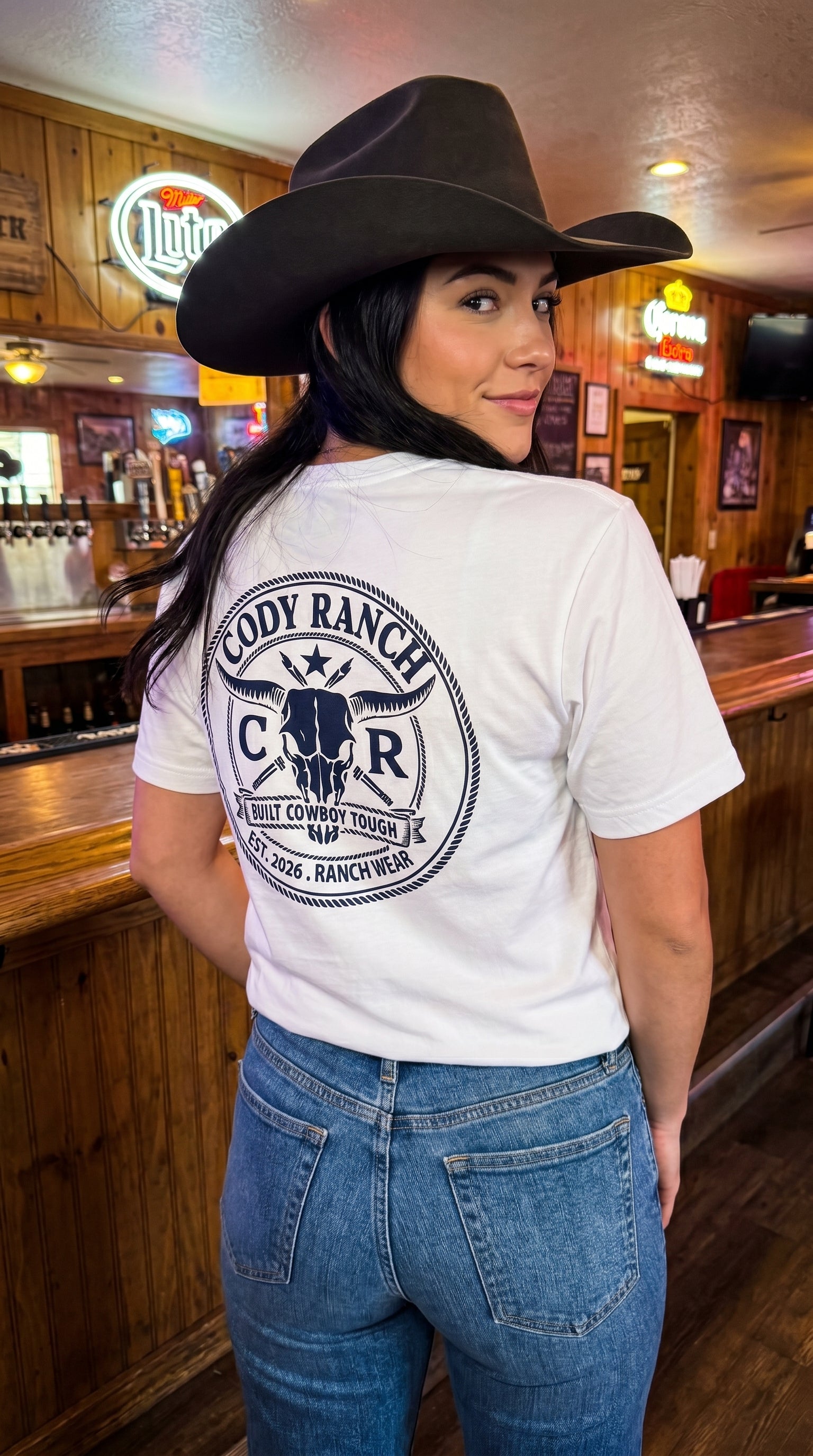 Cody Ranch Signature Cowboy Graphic T-Shirt | Premium 180gsm Cotton | Built Cowboy Tough